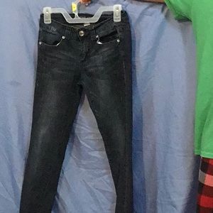 Junior rhinestone studded jeans